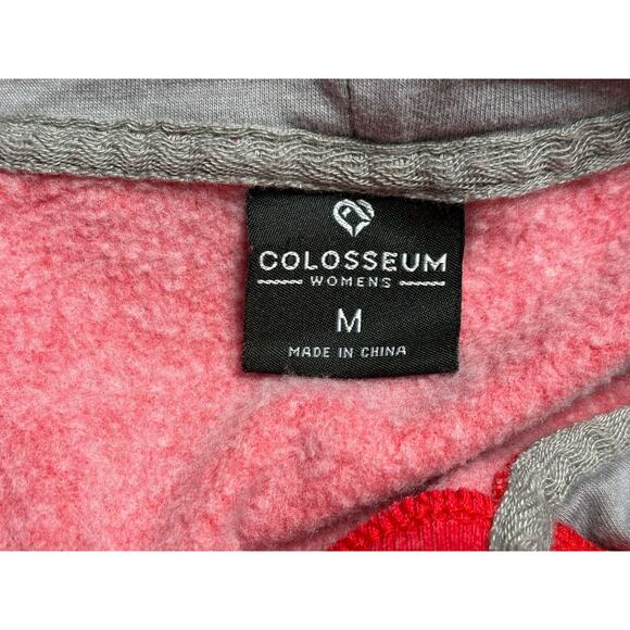 Colosseum Ohio State Buckeyes Big Logo Pullover Hoodie Womens Size M Red/Gray - Picture 3 of 6